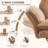 Executive Ergonomic Gaming Chair with Footrest, Teddy Fleece Wide Seat and Reclining Feature-60928530