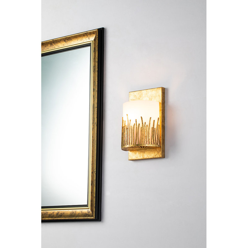 1 - Light Flush Mounted Sconce, Gold