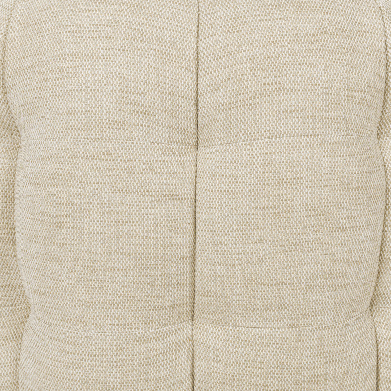 Walter Swivel Barrel Chair, Beige Polyester Blend