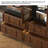French-style vintage storage TV cabinet set