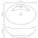 Ebern Designs Branasia 585mm L x 584.96mm W White Ceramic Oval Sink with Overflow