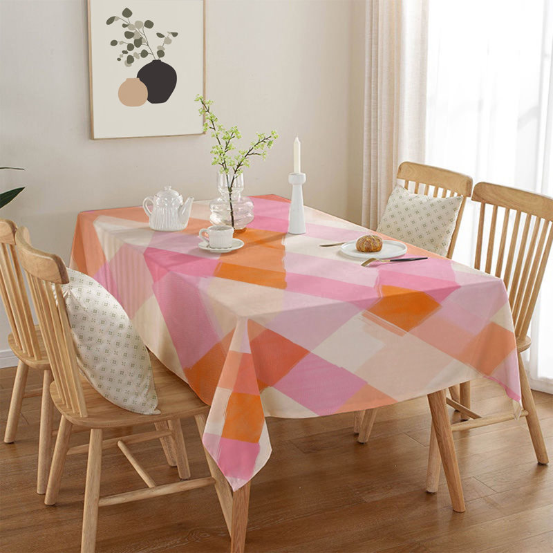 Washable Tablecloth (55 x 71 in), 50% Cotton / 50% Polyester, Easy Care, Machine Washable at 86°F, Tumble Dryer Safe, Ironable | Perfect for Dining Room & Special Occasions, Elegant and Durable Design