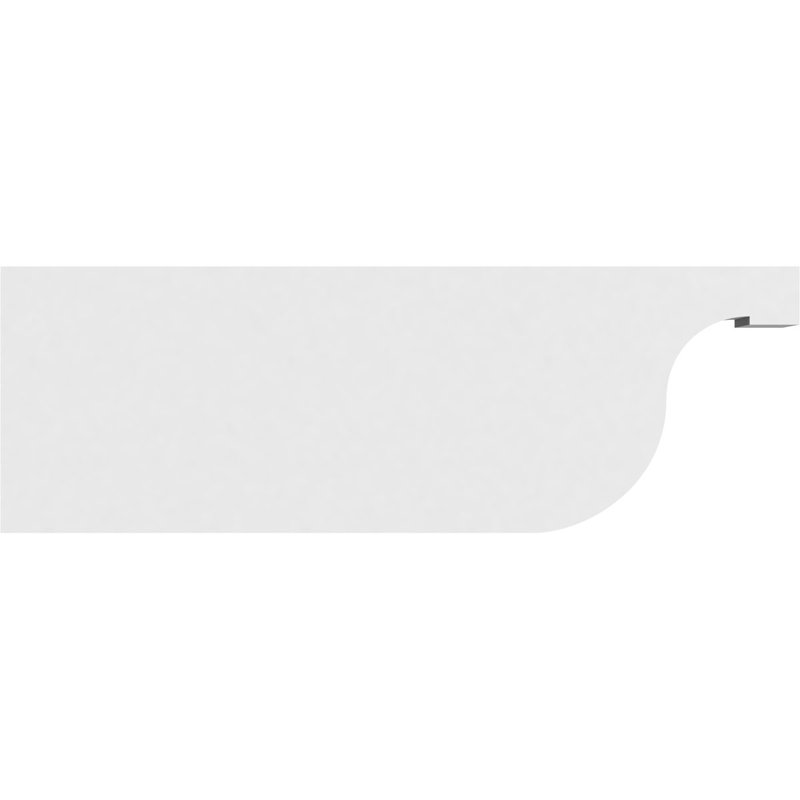 Queue de chevron standard en PVC de qualité architecturale Del Monte, H 10 po x L 4 po x P 30 po