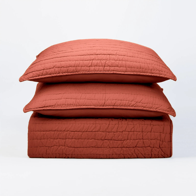 Brighton Bedding, King Duvet Cover, Red