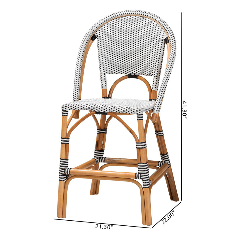 Tabouret de comptoir, Noir / blanc
