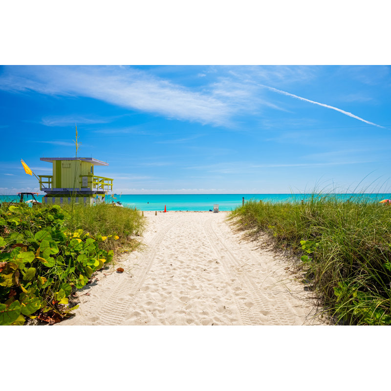 Miami Beach - Photographie sur toile tendue, H 32 po x l 48 po