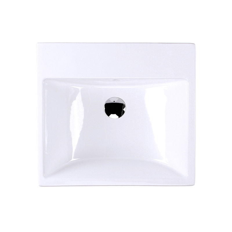 Piazza 19.5'' L Bathroom Sink, None