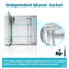 65mm W 60mm H Medicine Cabinet Mirror 3 Adjustable