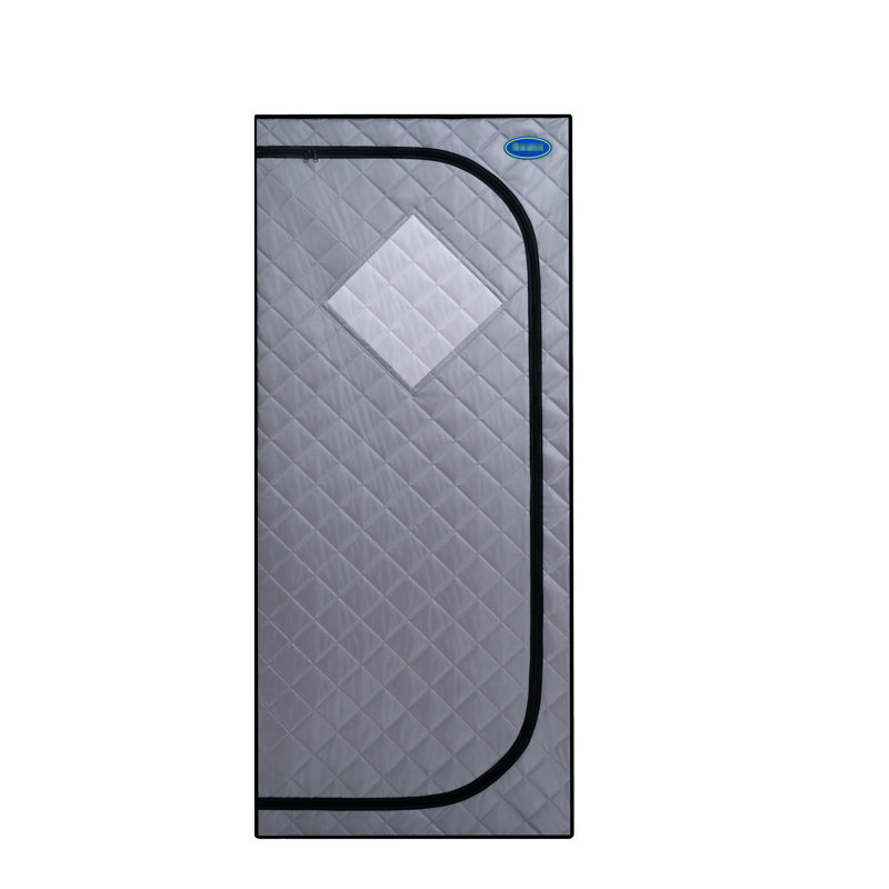Portable Infrared Home Spa - Tente pleine grandeur grise avec panneaux chauffants, repose-pieds, contrôleur, chaise pliable et lecture. Assemblage rapide. 67,17 po Aspect d'installation sans effort. . 28,36 po de profondeur