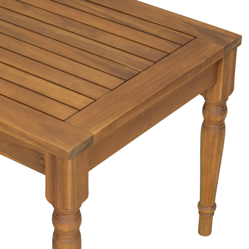 Table basse d'extérieur Acacia Classic, finition naturelle