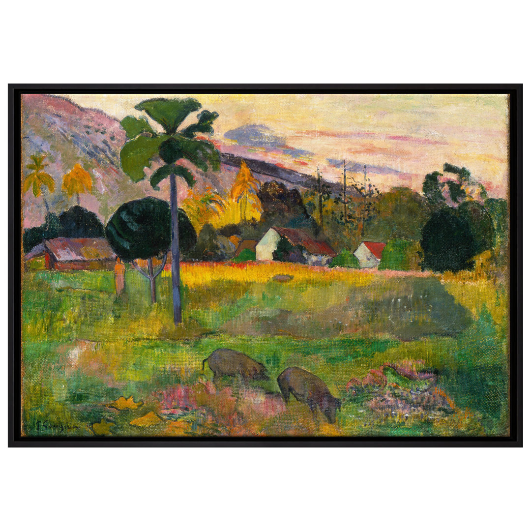 Gerahmtes Leinwandbild May Day von Paul Gauguin