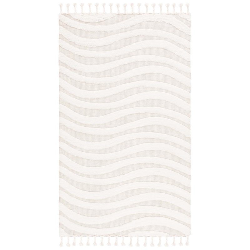 Gurekam Hand Woven Wool Pile Abstract Rug, Runner 2'3" x 8'