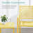  3-Piece Stackable Patio Bistro Set, Outdoor Chat Furniture W/ 2 Chairs, Table - Yellow-729541914
