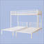 Lit superposé triple polyvalent en métal, séparé en 3 lits simples, structure à bruit réduit pour la sécurité et le confort des enfants