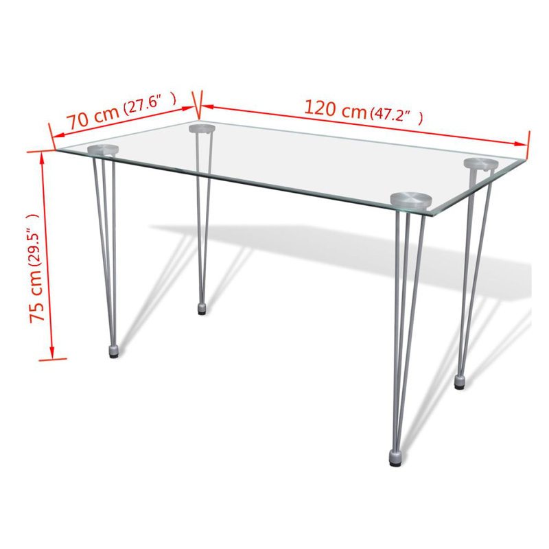 Glass Top Dining Table