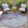 Machine Washable Indoor/Outdoor Xhevrie Lavender Rug