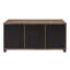 Table basse avec portes coulissantes