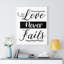 Love Never Fails - Wrapped Canvas Print-113479455