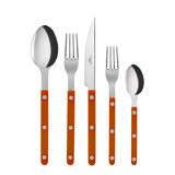 Bistrot Solid 5 - Piece Stainless Steel Flatware Set - Service for 1
