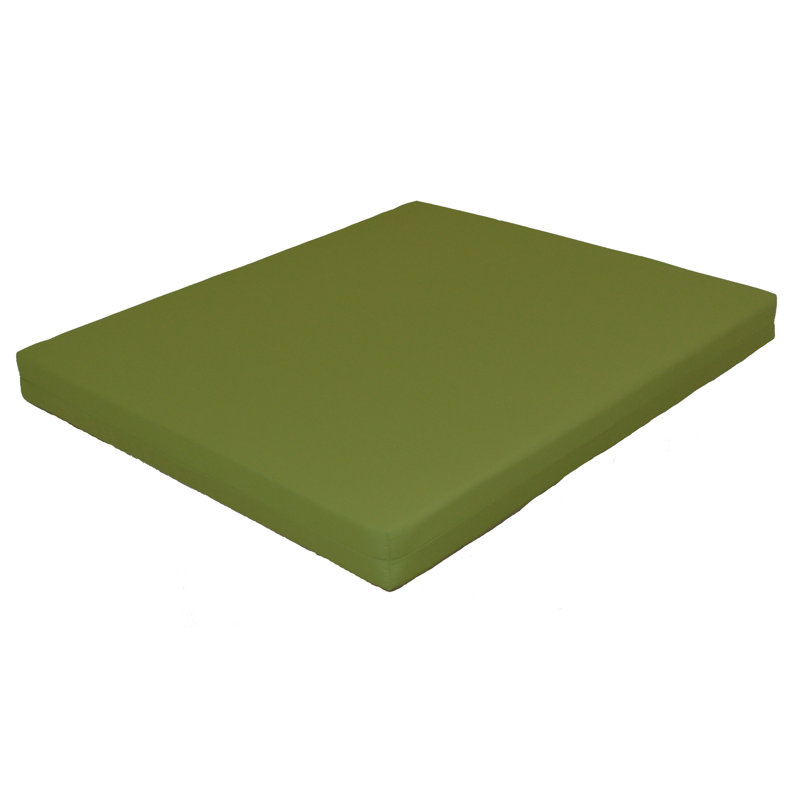 Outdoor 4'' Bench Seat Cushion, 68" W x 39" D, Lime Green