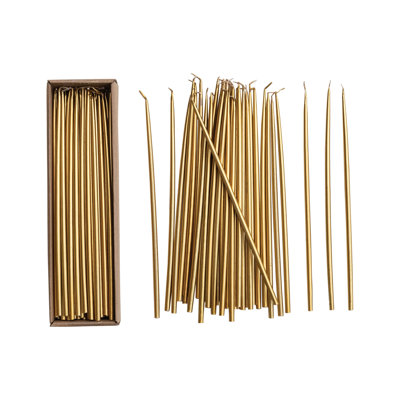 36-Piece Unscented Thin Taper Candles In Box