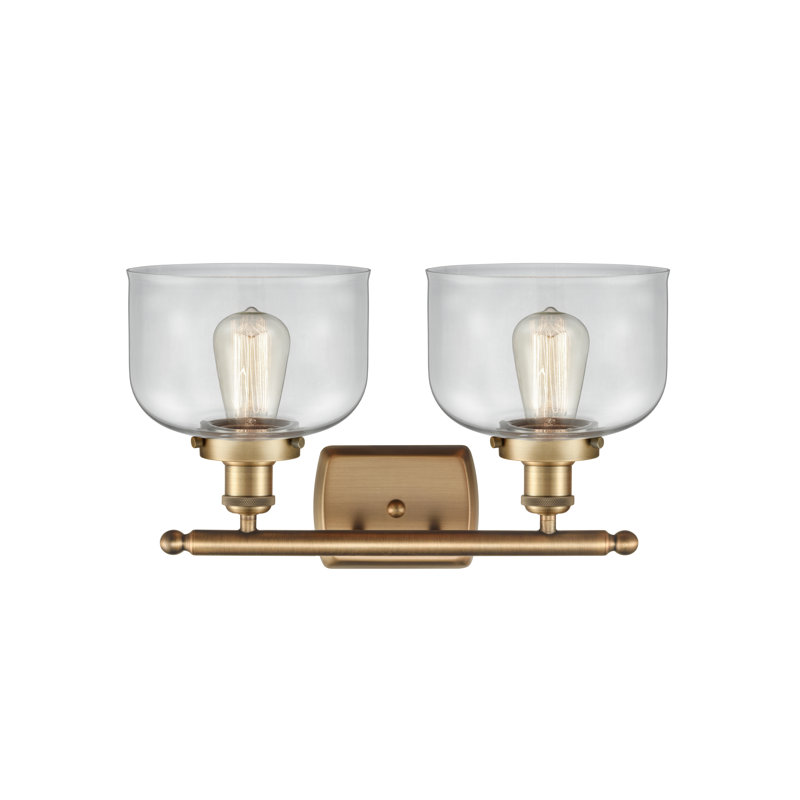 2 - Light Dimmable LED Bath Bar, Brushed Brass