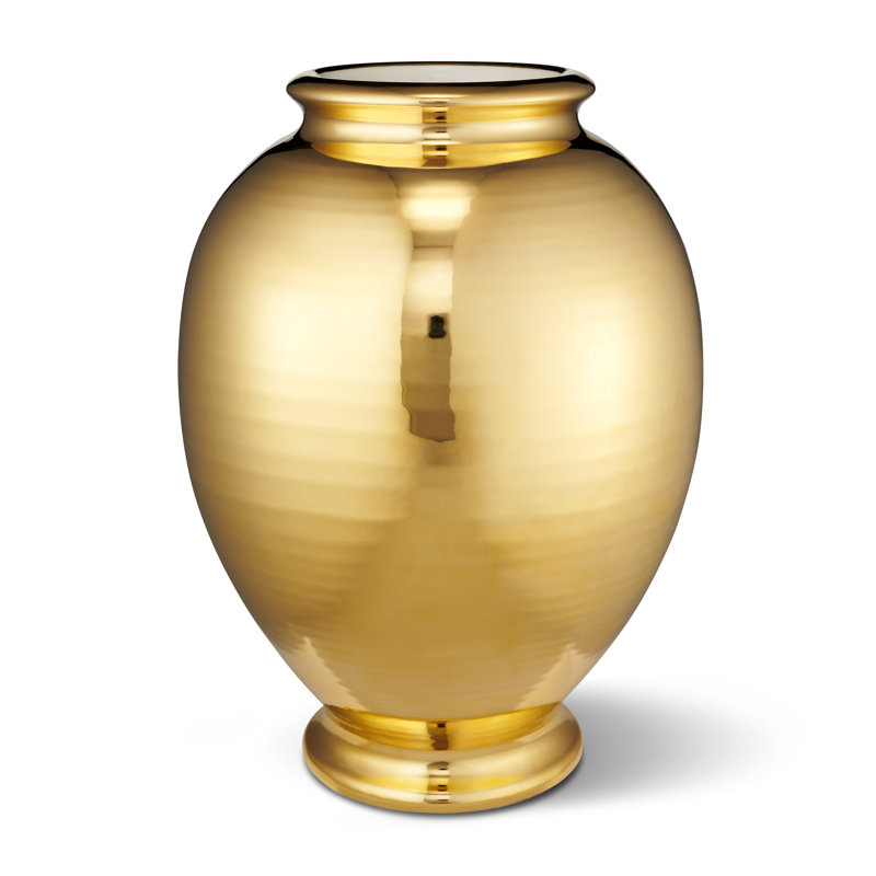 Vase Siena, Or, H 11,8 po x l 9 po x P 9 po