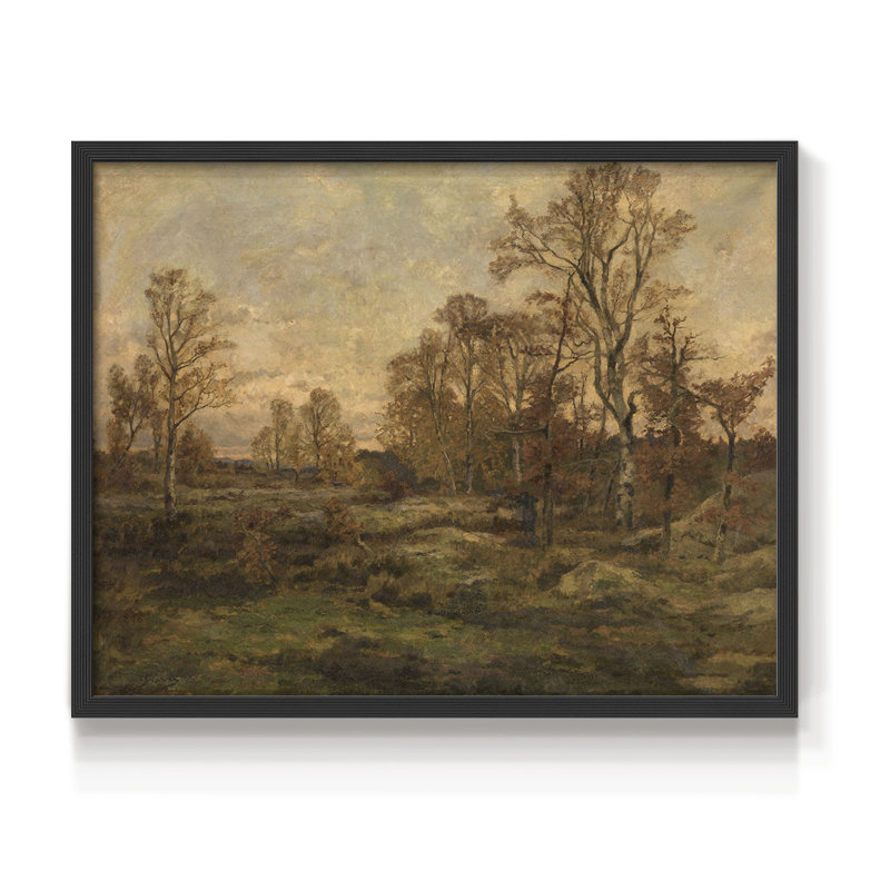 Paysages rétro-DC XXXVI-impression encadrée - réaménageable, H 8 po x l 10 po, Noir
