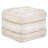 Sommer 18"W Upholstered Handloom Woven Cotton Boho Square Pouf in Natural-790156147