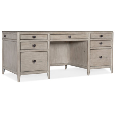 Bureau de direction en bois massif Burnham