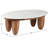 Kwamae Marble Top Single Coffee Table-1322674934