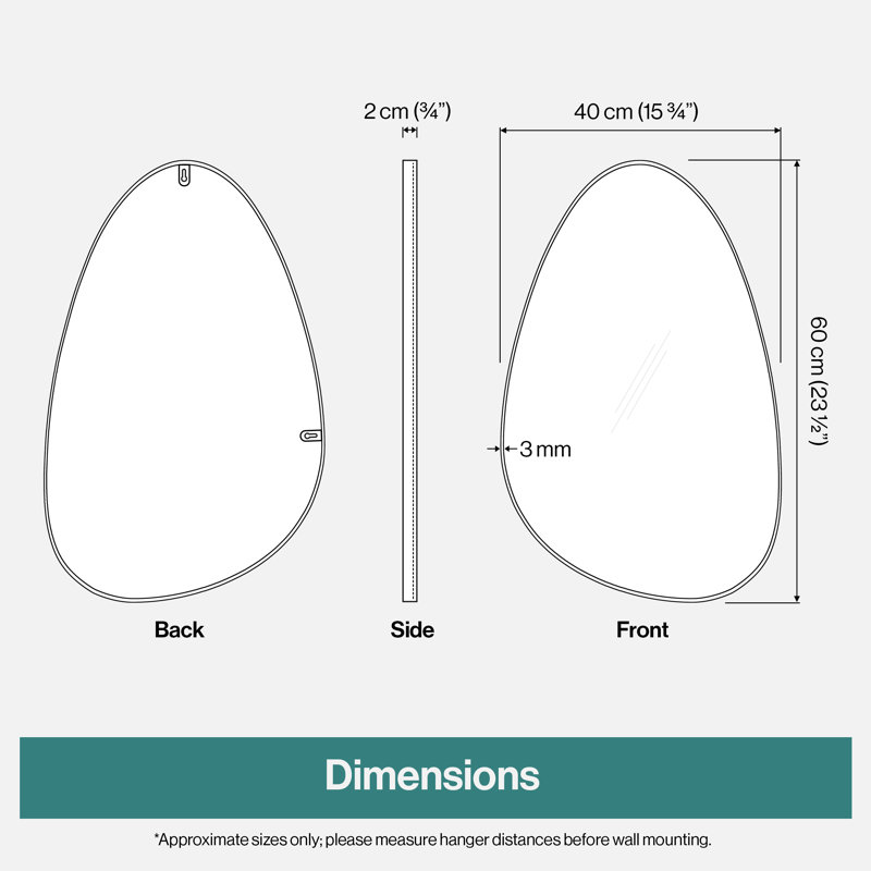 Metal Asymmetrical Mirror