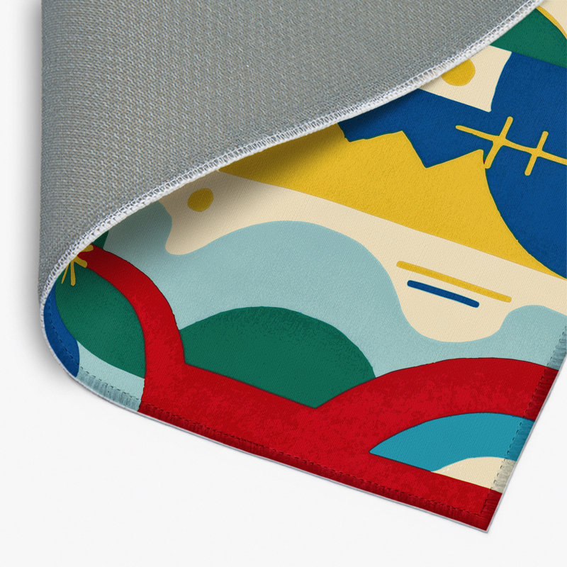 Tapis intérieur et extérieur Wacky, Rectangle 1 pi 6 po x 2 pi 6 po