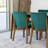 Tongavine 4 - Person Solid Wood Solid Wood Top Four Leg Dining Set-726191833-726191815