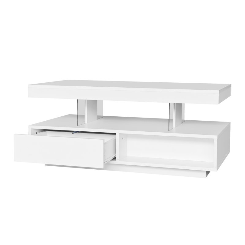 Cristela Pedestal Coffee Table with Storage