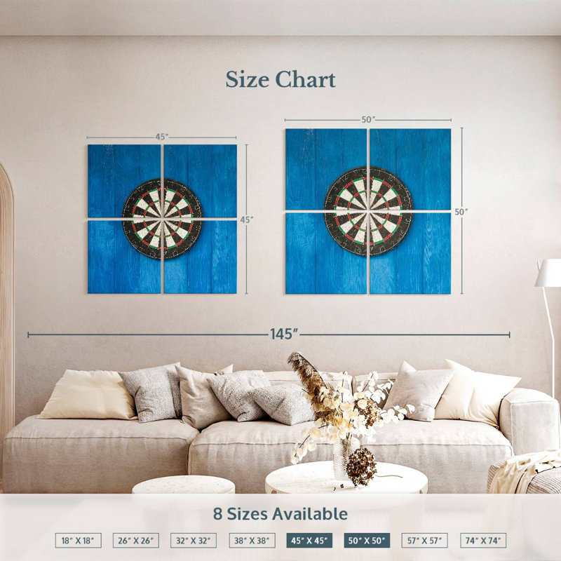 Dart Board, 45" H x 45" W
