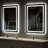Keyshauna LED Bathroom Mirror with Frontlit and Backlit, 3 Colors Temperature & Dimmable Light Anti-fog Tempered Glass Bathroom Vanity Mirror-835962035