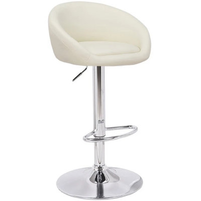 Basile Swivel Upholstered Adjustable Height Counter Stool with Metal Frame