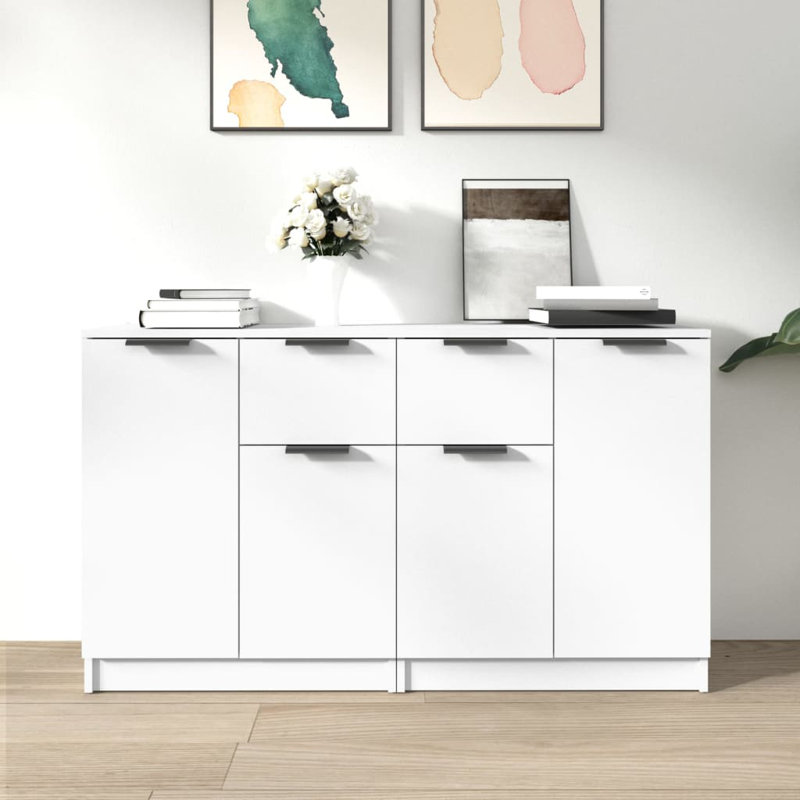Jolissaint Solid Wood Sideboard Accent Chest, White