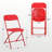 11-Piece Folding Table & 10 Red Chairs – Home/Commercial Picnic Set-111836130-111836128