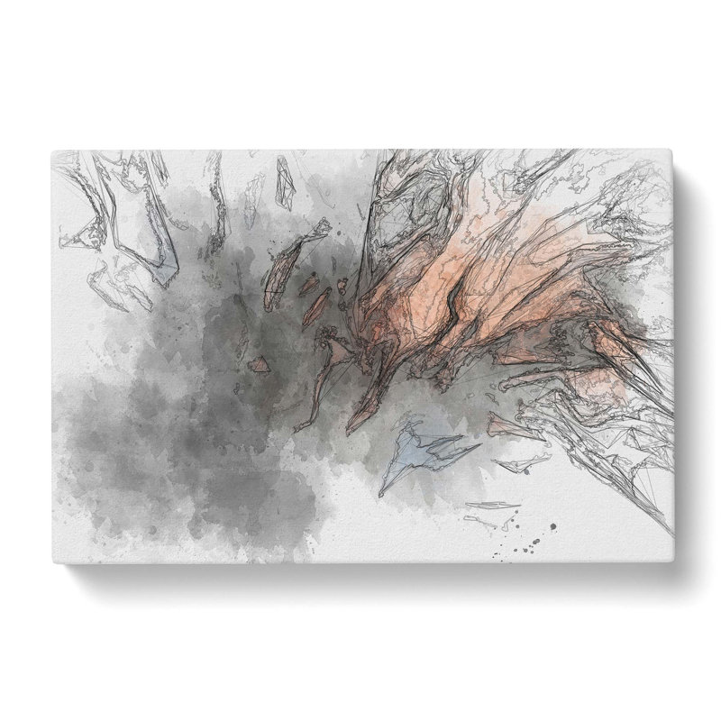 Vibes Of Redemption In Abstract - Wrapped Canvas Painting, 35cm H x 50cm W x 3cm D
