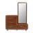 Mason Park Offset Chest With Storage Mirror - Umber