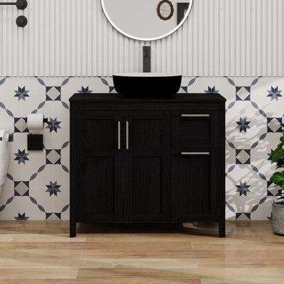 36" Free-Standing Modern Single Bathroom Vanity With Sink