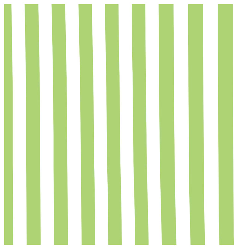 Green White Stripes Comforter, Twin