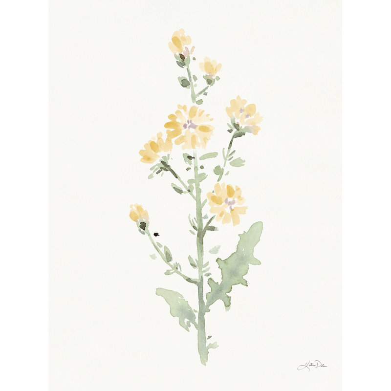 Fleurs de la nature III pastel, H 16 po x l 12 po