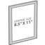 Cadre porte-affiche mural en plastique 8,5 po x 11 po