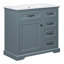Meuble-lavabo 36 po avec lavabo, lavabo en céramique, 2 tiroirs basculants, charnières de porte à fermeture en douceur-142460700