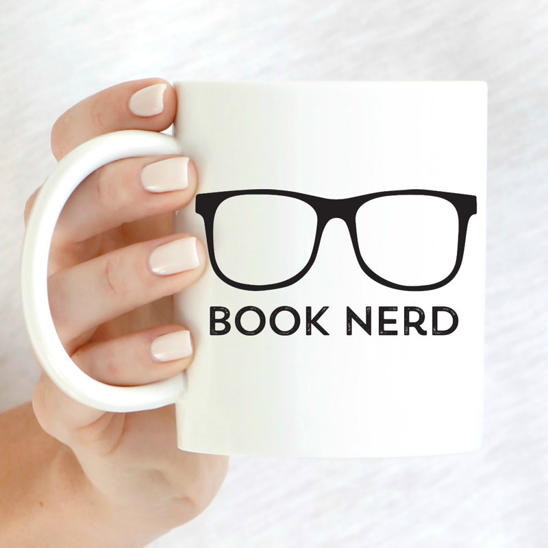 Grande tasse à café book nerd