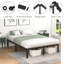 Cadre de lit plateforme en métal noir 14 po Ebern, aucun sommier requis, grand-157803625-195650543