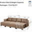 Canapé modulaire rembourré avec repose-pieds Zendajas-454507370